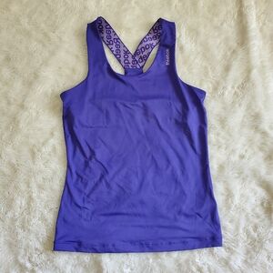 Reebok Workout Built in Bra Purple Tank Top.